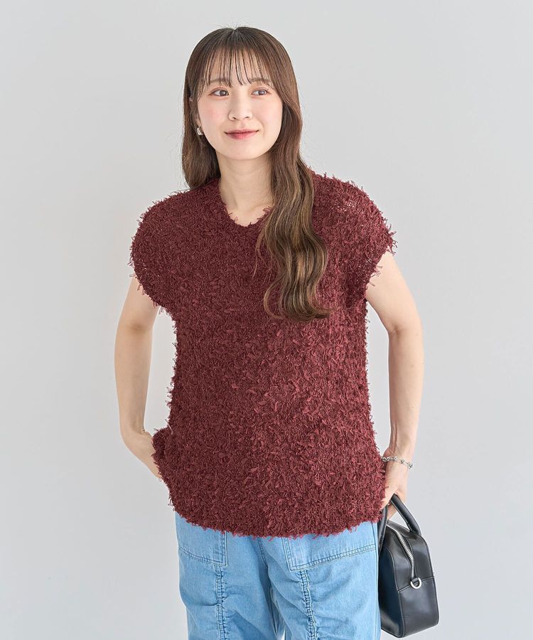 Green Parks「・swing by チュールヤーンワイドプルオーバー」|ベスト・ジレ|