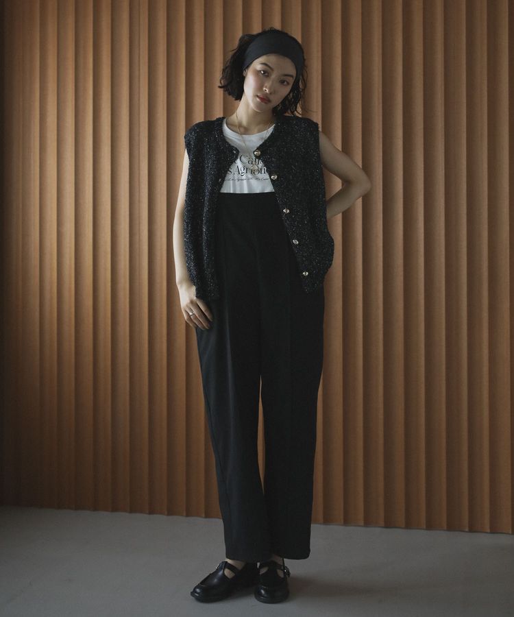 Green Parks「ピンタックサロペット」|オールインワン|