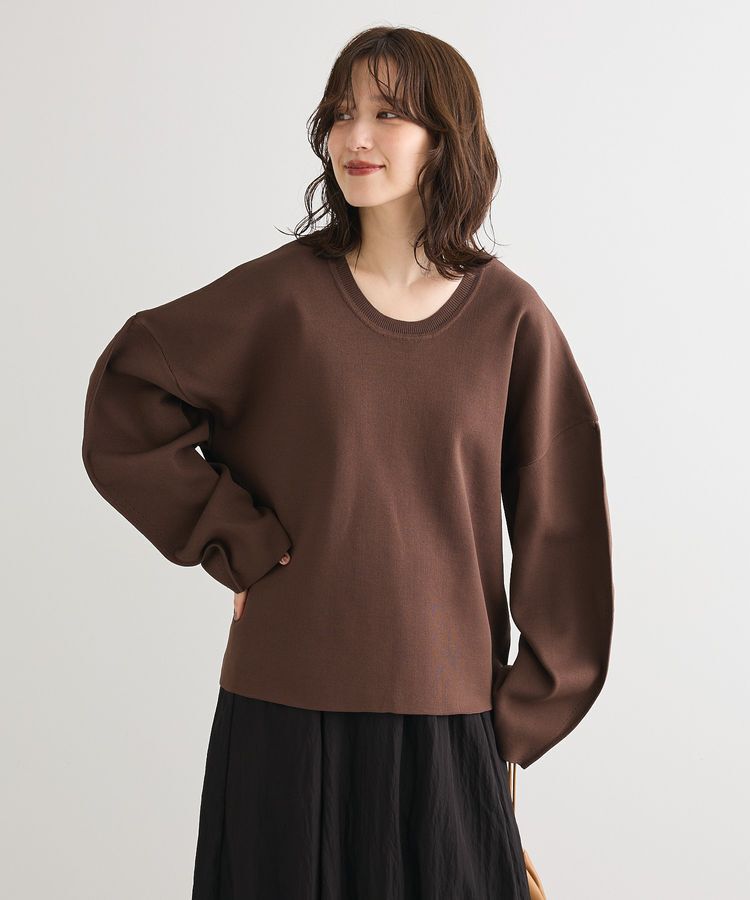 Green Parks「・ELENCARE DUE 2wayニットプルオーバー」|ニット・セーター|Brown