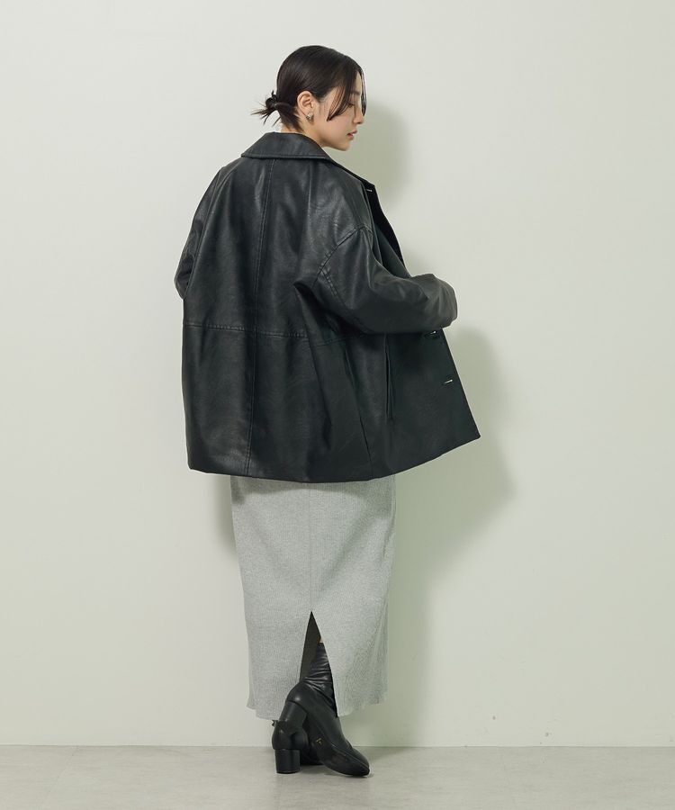 Green Parks「フェイクレザージャケット」|テーラードジャケット|