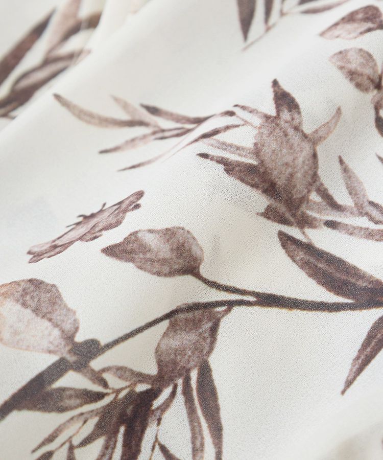 YECCA VECCA「ヴィンテージフラワー柄プリーツワンピース」|ワンピース|