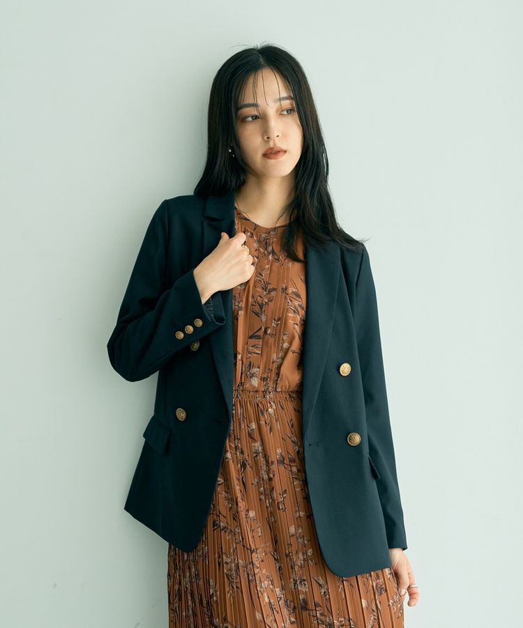 YECCA VECCA「ヴィンテージフラワー柄プリーツワンピース」|ワンピース|