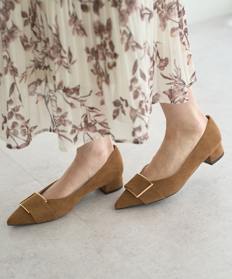 YECCA VECCA「ヴィンテージフラワー柄プリーツワンピース」|ワンピース|