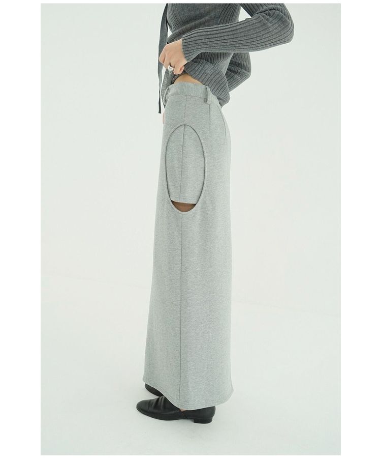 GARAGE OF GOOD CLOTHING「【CLANE】CIRCLE CUT SWEAT SKIRT」|タイト|
