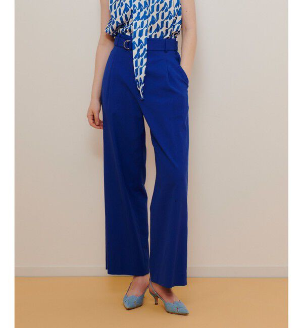 allureville「シェルタリングタックワイドパンツ」|チノ|