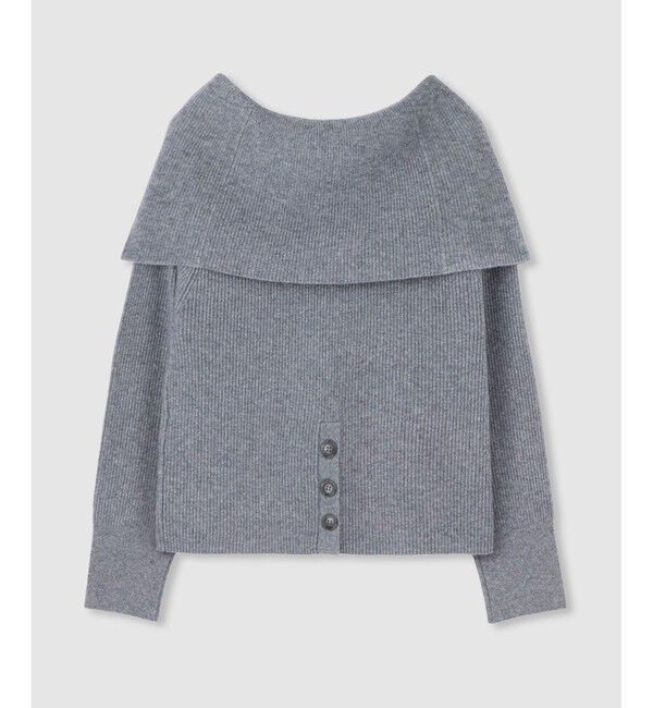 allureville「ビッグカラー2WAYネックプルオーバー」|ニット・セーター|