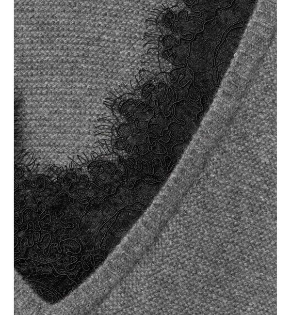 allureville「レースドッキングプルオーバー」|ニット・セーター|