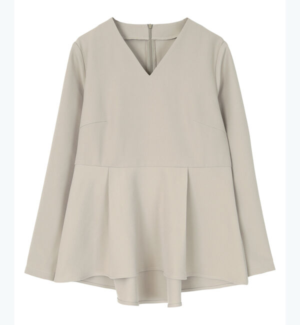 ur's「Vネックタックペプラムトップス」|Tシャツ・カットソー|