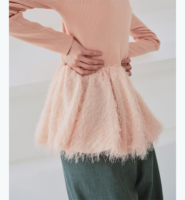 titivate「ドッキングペプラムニットトップス」|ニット・セーター|