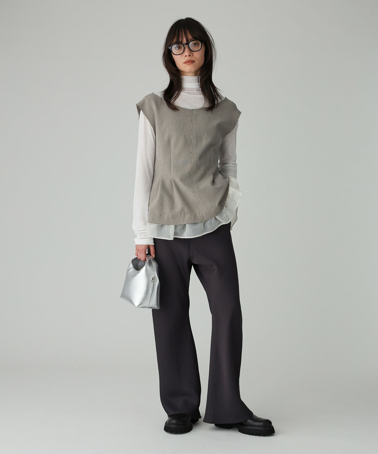 BABYLONE「ヘムレイヤードブラウス」|シャツ・ブラウス|