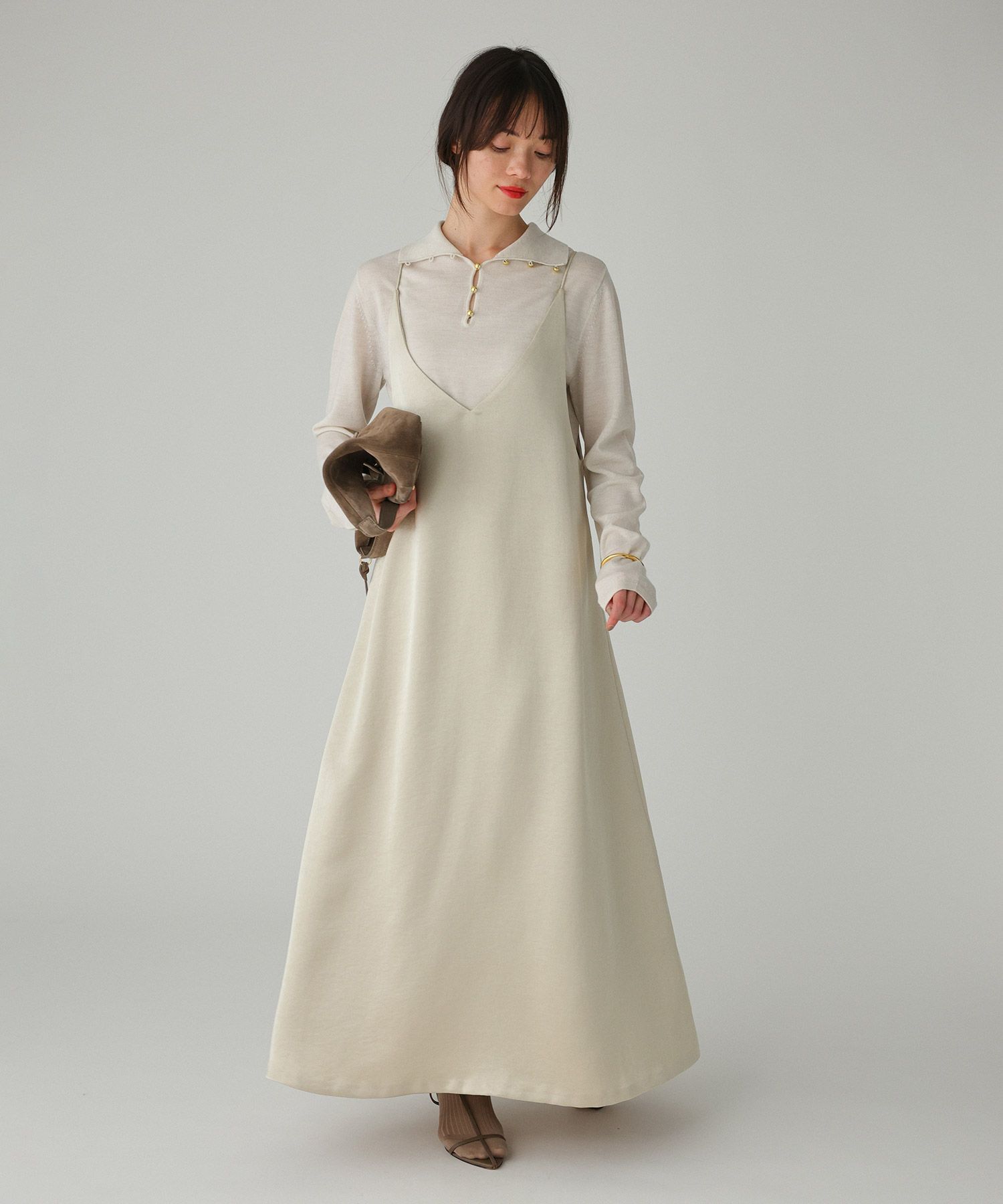 BABYLONE「サテンキャミワンピース」|ワンピース|ﾍﾞｰｼﾞｭ