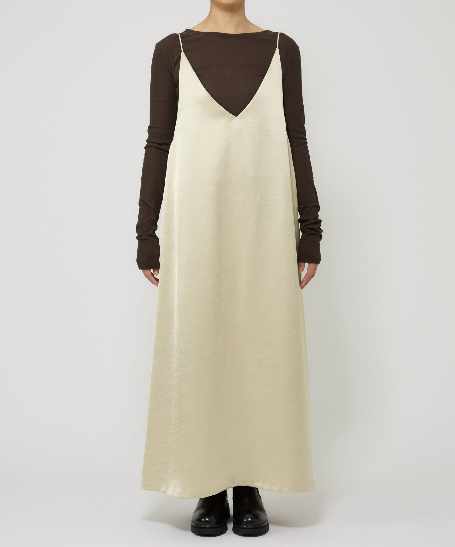 BABYLONE「サテンキャミワンピース」|ワンピース|