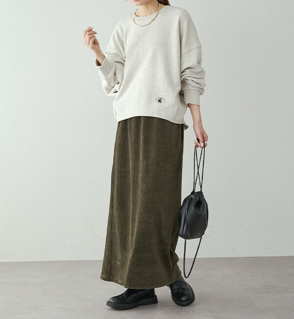  「サイドリブスウェットプルオーバー」|プルオーバー|