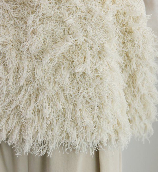  「フリンジジャガードニット細紐ビスチェ」|ニット・セーター|