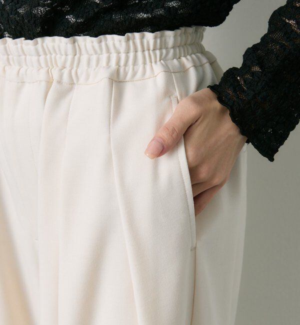  「ウール混ウエストゴムツータックパンツ」|その他|