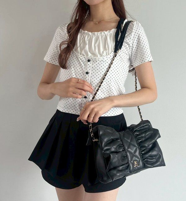  「リボンキルティングショルダーバッグ」|ショルダー・メッセンジャー|