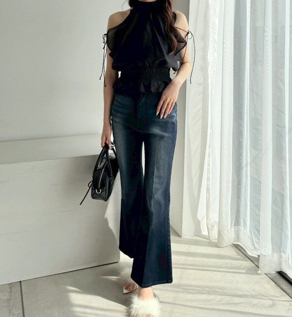  「【WEB限定】ストレッチ美脚デニムパンツ」|その他|