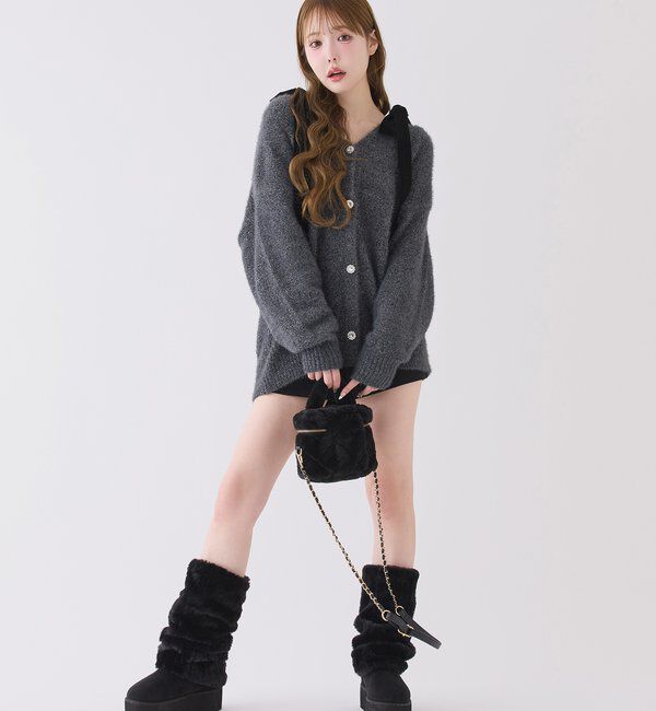  「2wayフェイクムートンブーツ／黒」|その他|