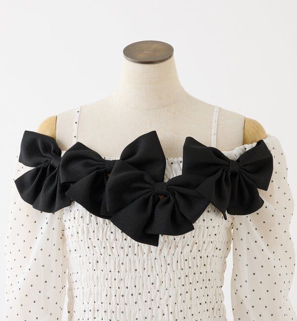  「シャーリングリボンブラウス」|シャツ・ブラウス|