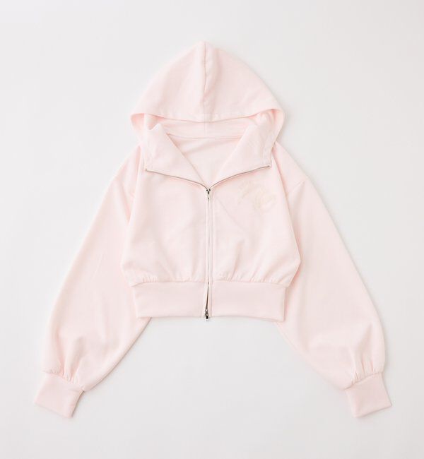  「チュールロゴパーカー」|プルオーバー|ピンク