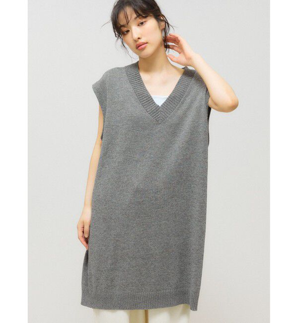 MIDIUMISOLID「MIDIUMISOLID 和紙ウールビッグベスト」|ベスト・ジレ|