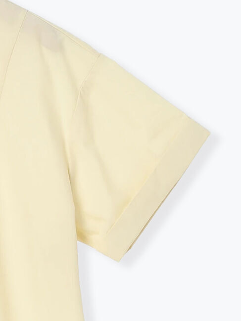 Samansa Mos2 blue「◎サイドギャザーシャツワンピース」|ワンピース|