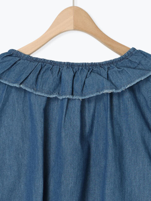 SM2「デニムフリルベスト」|ダウンベスト・ベスト|