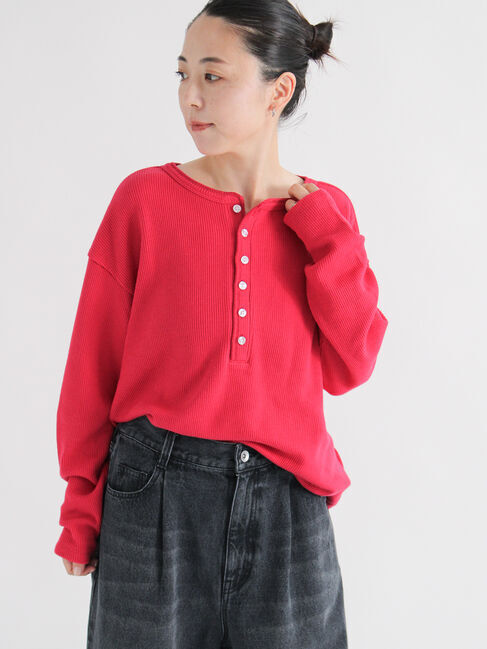 sm2rhythm「前後2wayヘンリーネックプルオーバー」|Tシャツ・カットソー|