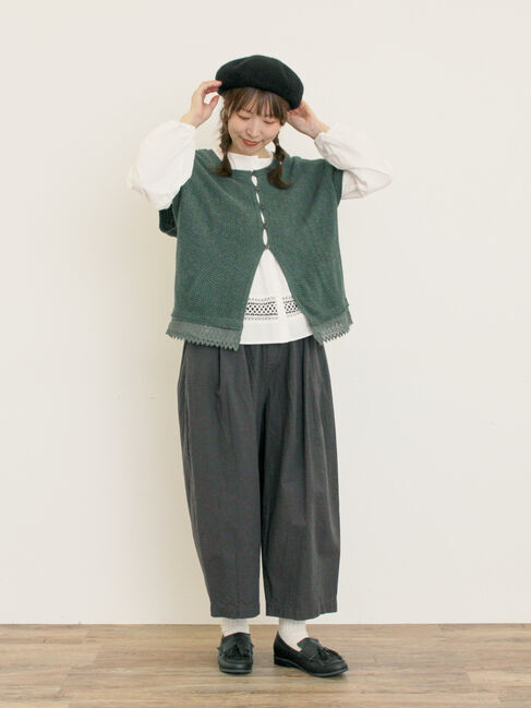 Samansa Mos2「2WAY裾レースかのこベスト」|ダウンベスト・ベスト|