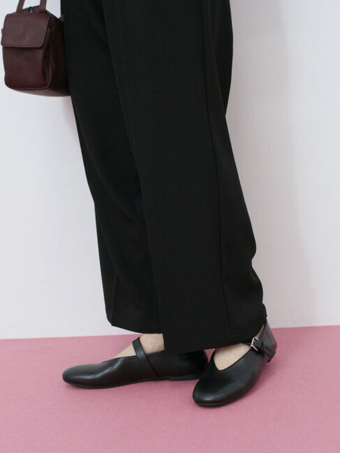 Samansa Mos2 blue「Vカットメリージェーン」|ビジネス・ドレスシューズ|