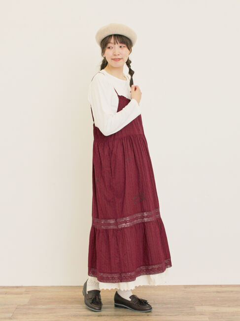 Samansa Mos2「ランダム刺繍入りワンピース」|ワンピース|