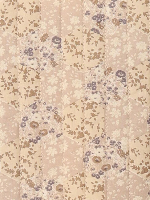 Samansa Mos2「パッチワーク風花柄キルトビスチェ」|ダウンベスト・ベスト|