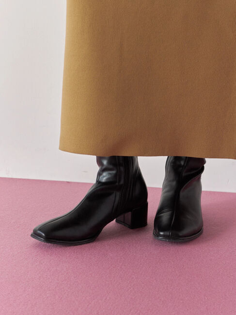 Samansa Mos2 blue「【マエストロ監修】ストレスフリーショートブーツ」|ビジネス・ドレスシューズ|