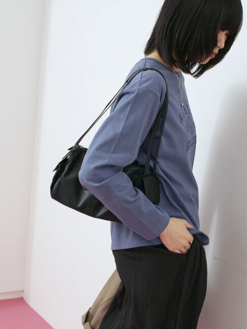 Samansa Mos2 blue「アソートプリントロンT」|Tシャツ・カットソー|