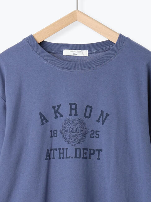 Samansa Mos2 blue「アソートプリントロンT」|Tシャツ・カットソー|