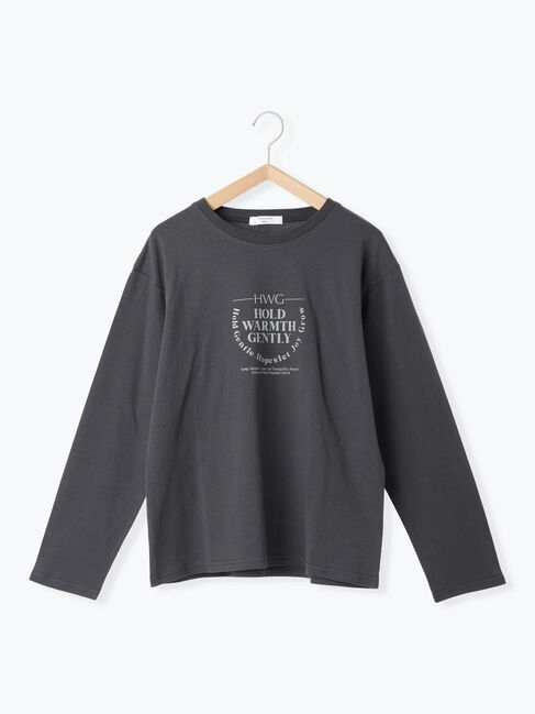 Samansa Mos2 blue「アソートプリントロンT」|Tシャツ・カットソー|