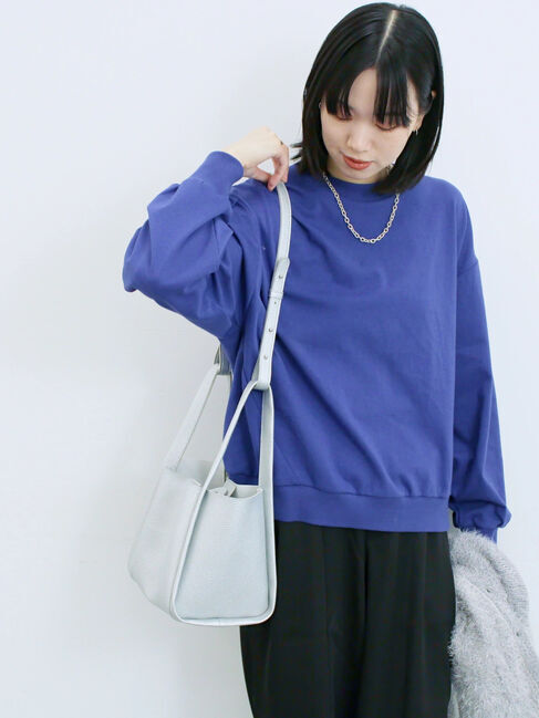 Samansa Mos2 blue「ポーチ付2WAYスクエアバッグ」|その他|