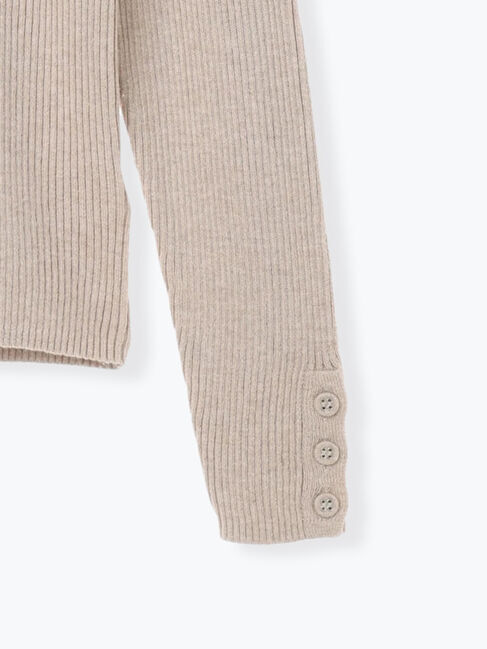 Samansa Mos2「【ゆべし&times;Samansa Mos2】ティペット付リブニット」|ニット・セーター|