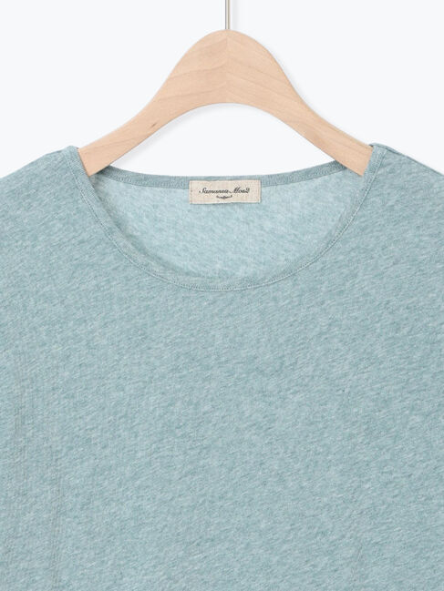 Samansa Mos2「【吸湿発熱】ベア天無地クルーネックインナー」|Tシャツ・カットソー|