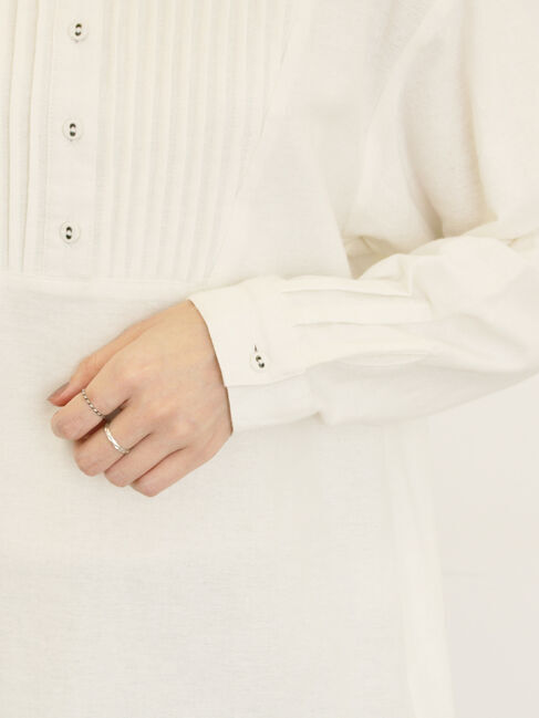 Samansa Mos2「切替ピンタックブラウス」|シャツ・ブラウス|