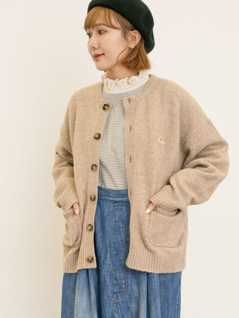 Samansa Mos2「【KELTY&times;Samansa Mos2】クルーネックカーディガン」|カーディガン|