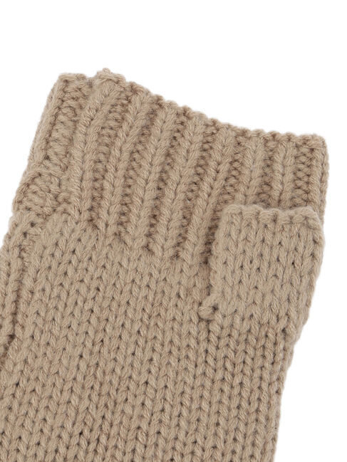 Samansa Mos2「葉っぱ柄透かし編みアームウォーマー」|手袋|