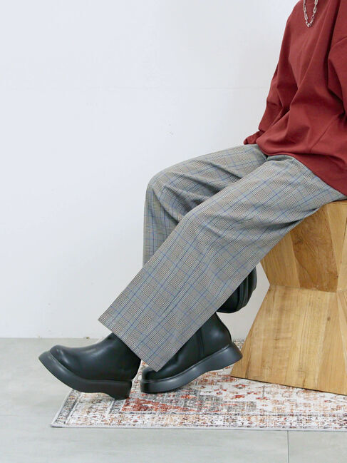 Samansa Mos2 blue「サイドゴアブーツ」|ショートブーツ|