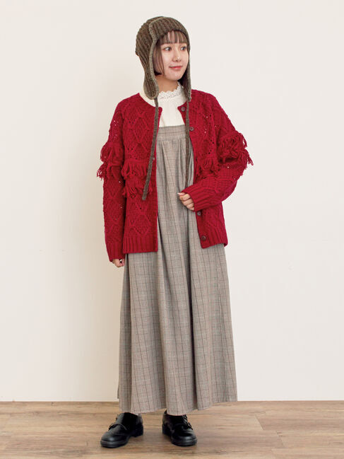 Samansa Mos2「前タックジャンパースカート」|ワンピース|