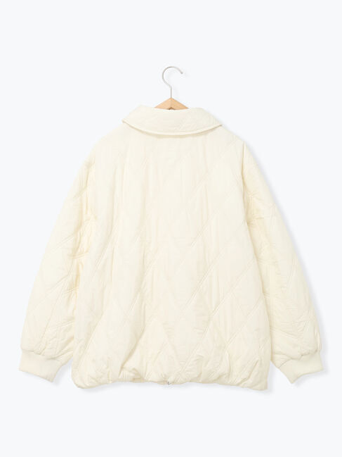 Samansa Mos2 blue「バルーンキルトジャケット」|その他|