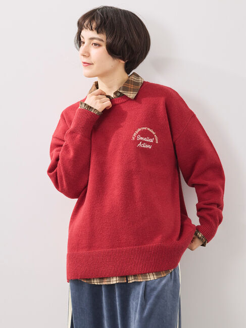 SM2「ロゴ刺繍ニットプルオーバー」|ニット・セーター|