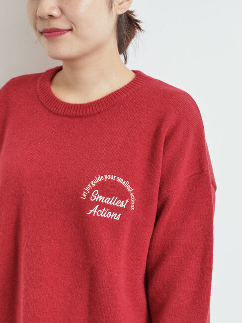 SM2「ロゴ刺繍ニットプルオーバー」|ニット・セーター|