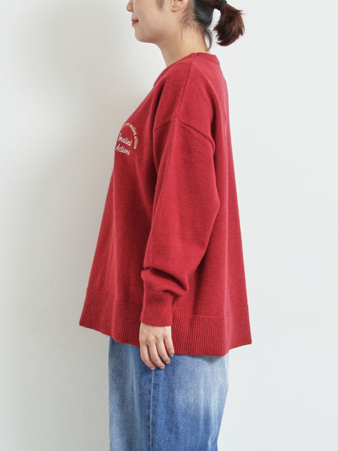 SM2「ロゴ刺繍ニットプルオーバー」|ニット・セーター|