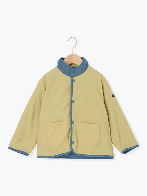 Samansa Mos2 Lagom「【撥水】ナイロン&times;フリースリバーシブルブルゾン」|ブルゾン・スタジャン|イエロー