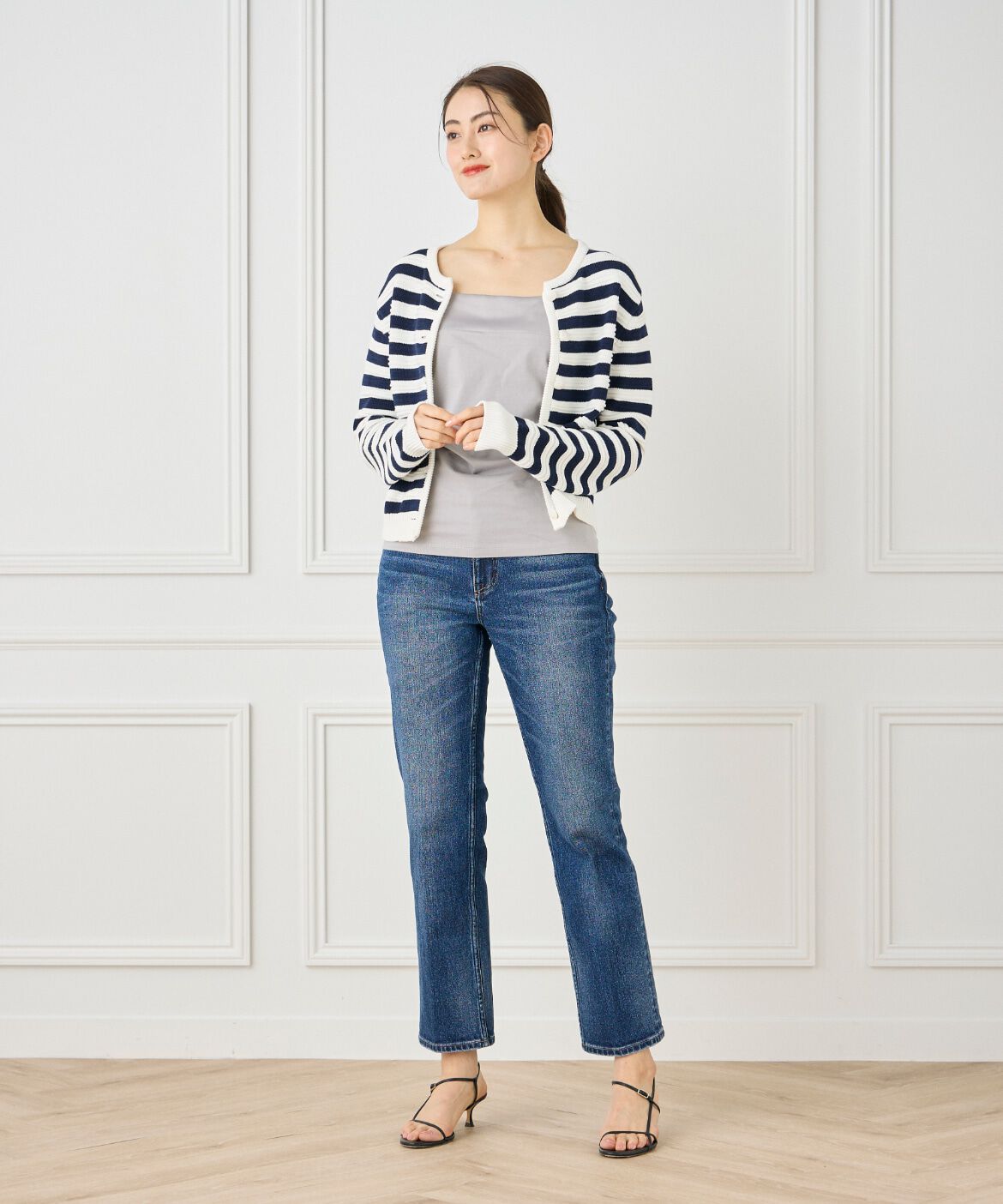 INED「《大きいｻｲｽﾞ》ｽﾋﾞﾝMIXｺｯﾄﾝｻﾃﾝ切り替えｷｬﾐｿｰﾙ《ｽ 」|キャミソール|